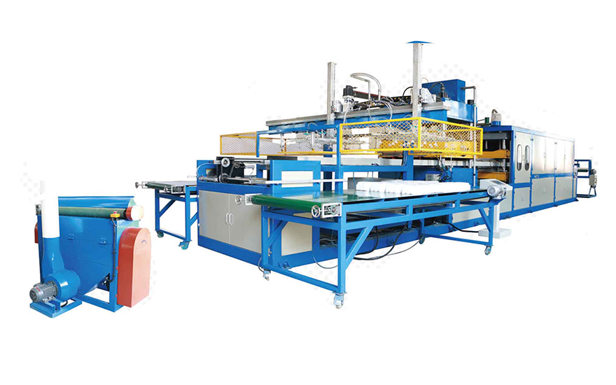 Double Worktables Fully automatic vacuum forming machine