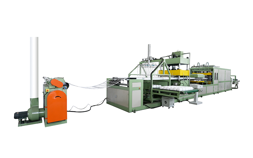 Absorbent tray making machine