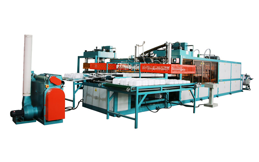 Double Worktables Fully automatic vacuum forming machine